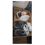 Baby shoes and doll heads