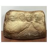 Chalkware vintage Mount Rushmore souvenir 9"x5"