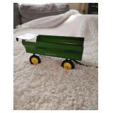 Old steel John Deere tractor wagon