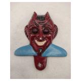 modern Devil head license plate topper