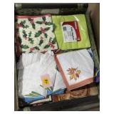 Different styles of napkins, some new packages in