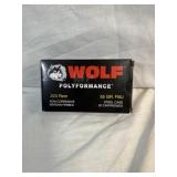 Wolf 223 ammo 20 rounds