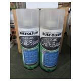 2 -11 oz cans Rust-Oleum clear chalkboard paint