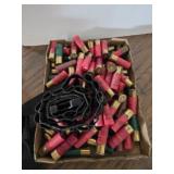 80 plus 12GA Shells  Assorted with web belt