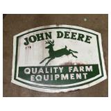 John Deere embossed modern metal sign 24" x 30"