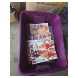 Large tote of playboy and adult entertainment
