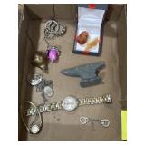 Ladies watches, brass mouse, mini anvil, polished