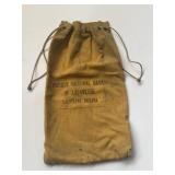 Purdue National Bank of Lafayette canvas bank bag