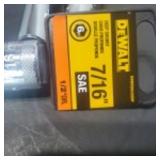 New 3 lpc. Dewalt Deep well 6 point sockets 7/16