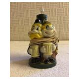 Kitsch hillbilly hobo drinking bar lamp 9 inches