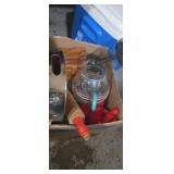Drink pitcher, rooling pin, coon holder and