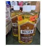 3 bottles Milsek Furniture Polish