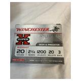 Winchester 20 gauge BUCKSHOT 5 rounds