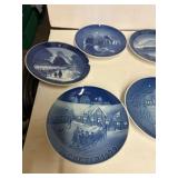 Copenhage Denmark Holiday Wall Plates one chipped