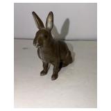 Cast Iron Painted Rabbit Bank 4.5ï¿½x4ï¿½