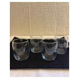 Cat glasses 4 x 3 set of 4