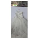 White flower girl dress very small