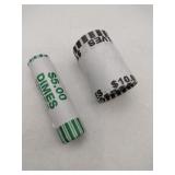 2026 bankroll 1 dimes and 1 half dollars rolls