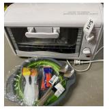 White Toaster oven , collapsible strainer, 2 sets
