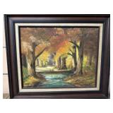 Original Labdscape by Emma McMahon framed 26ï¿½x22ï¿½