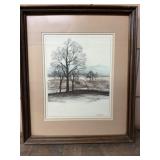 Landscape Print titled ï¿½Minimalist Countrysideï¿½