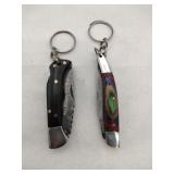2 keychain pocket knives