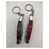 2 keychain pocket knives