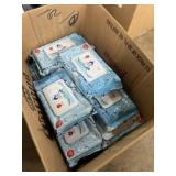 Box of alcohol, sanitizing wipes