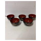 Japanese Soup or Salad Bowls each 4.5ï¿½x3ï¿½ 5total