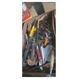 Assortment of kitchen utensils and knives