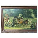 Print ï¿½Pemigewasset Coachï¿½ by W Wood Perry Framed
