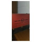 Rca tube case with assortment of TV tubes