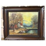 Original Art Land Scape signed EM Known as Emma