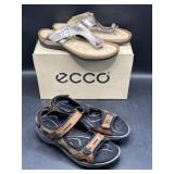 ECCO sandals 2 pairs, like new w/1 box, size