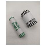 2026 bankroll 1 dimes and 1 half dollars rolls