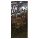 Drexel dining room table set 6 chairs and extra