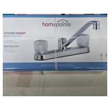 Homepointe Bright Chrome Finish Kitchen Faucet