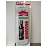 Coca-Cola metal thermometer