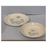 2 pcs. 1950s Marcrest ceramic dinnerware, blue