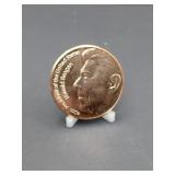 1 Ounce .999 Fine Copper Ronald Reagan40th