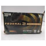 partial box Federal premium Gold medal 308 win