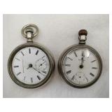 Elgin pocket watch no Crystal Waltham pocket