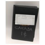 Book of Canadian dimes  nickels and pennies