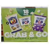 18ct skinny pop grab and go popcorn and puffs