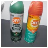 2 new cans off insect repellent