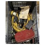 Crate of miscellaneous utility hardware tools