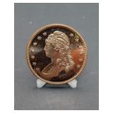 1 Ounce .999 Fine Copper Lady Liberty