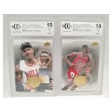 2 graded  Michael Jordan cards