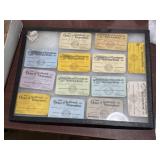Glass top display of Order of Railroad