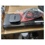 Sony Blu-ray player and Roku TV device w/ various